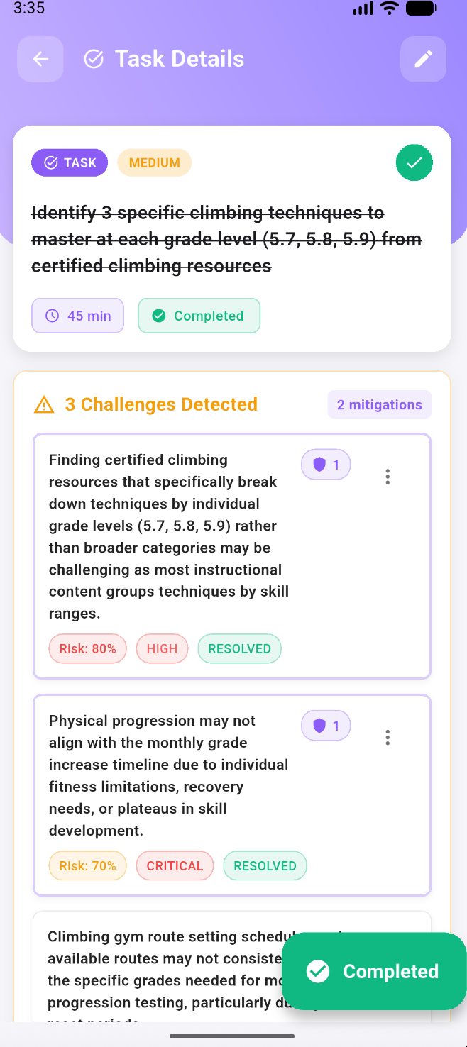 Task Challenges